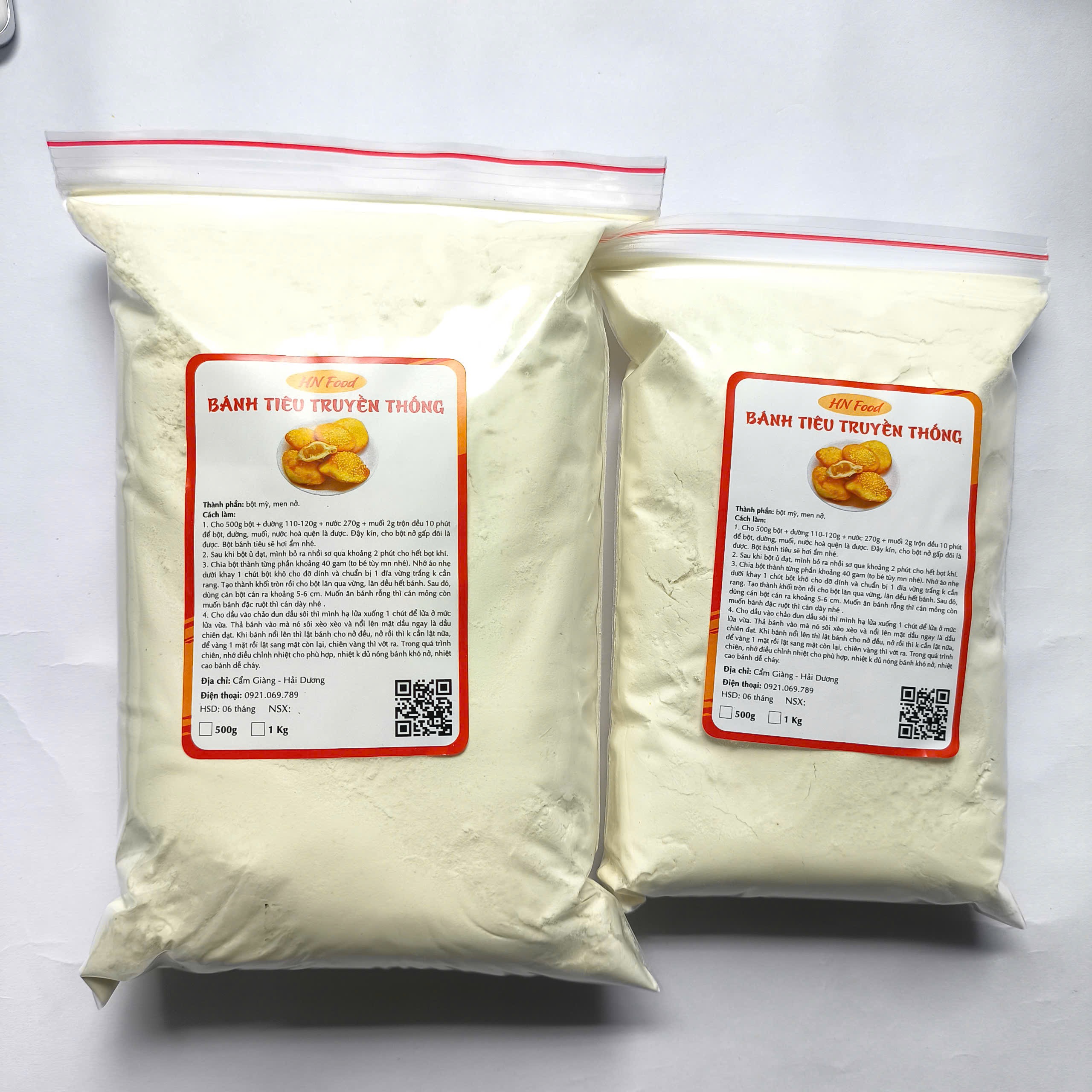 1kg Bột làm bánh Tiêu truyền thống