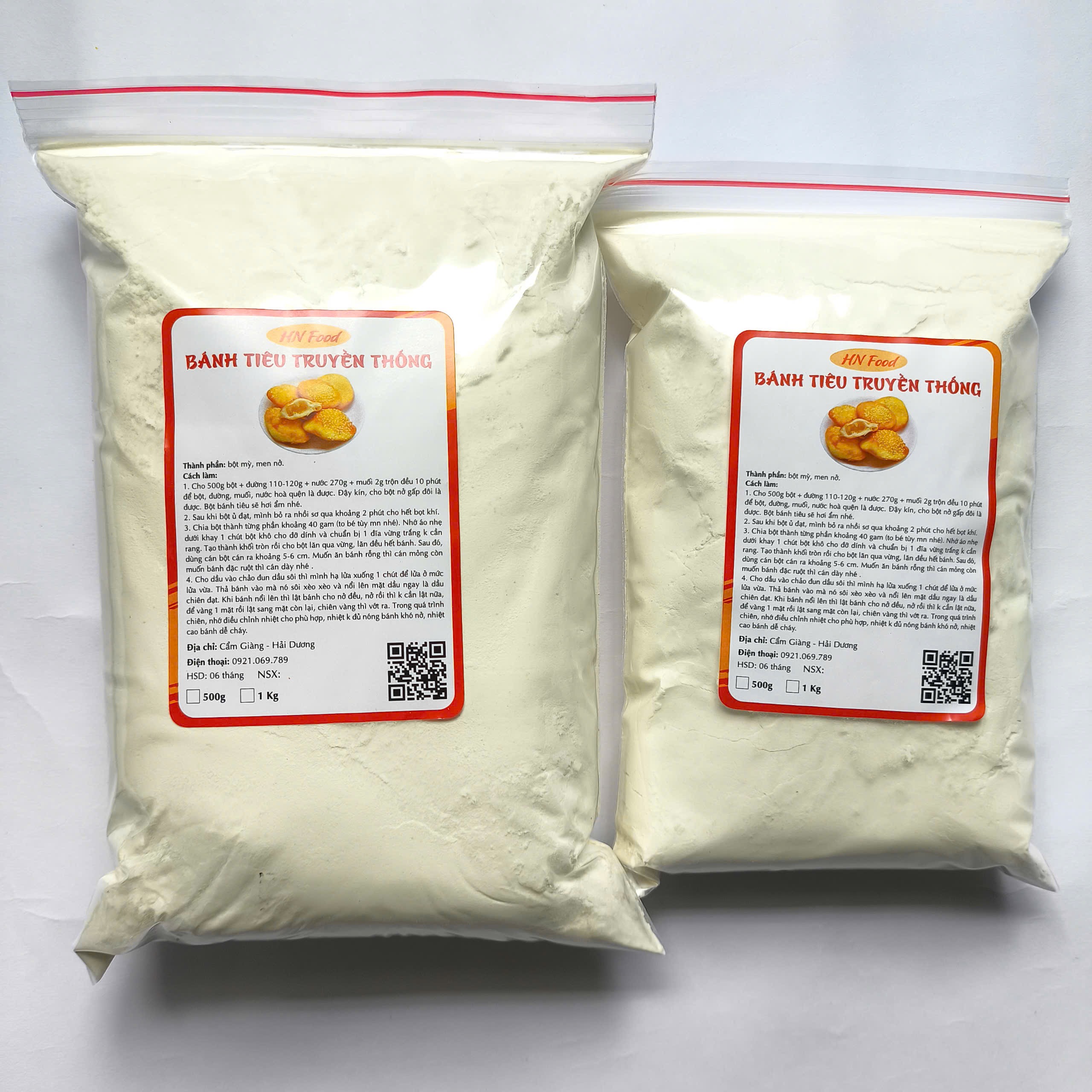 500g Bột làm bánh Tiêu truyền thống