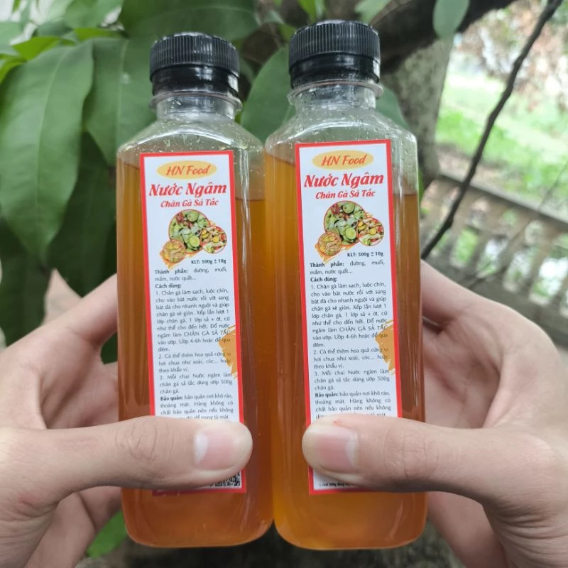 Nước ngâm làm CHÂN GÀ SẢ TẮC ăn liền