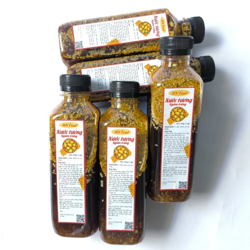 Xốt tương ngâm trứng ăn liền